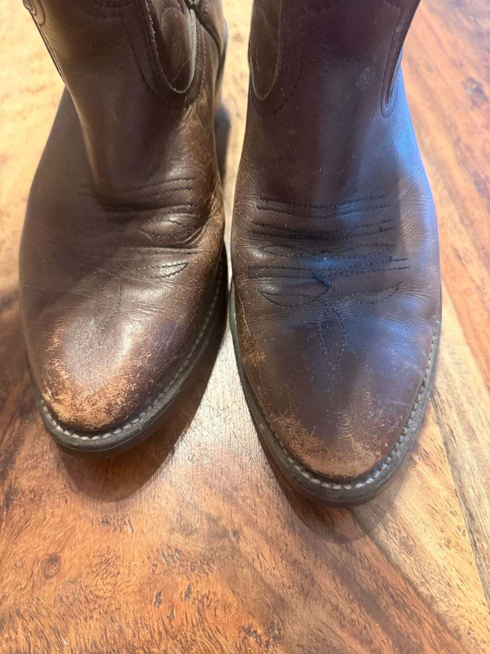 Twisted X Brown Leather Western Boots Size 7.5 D